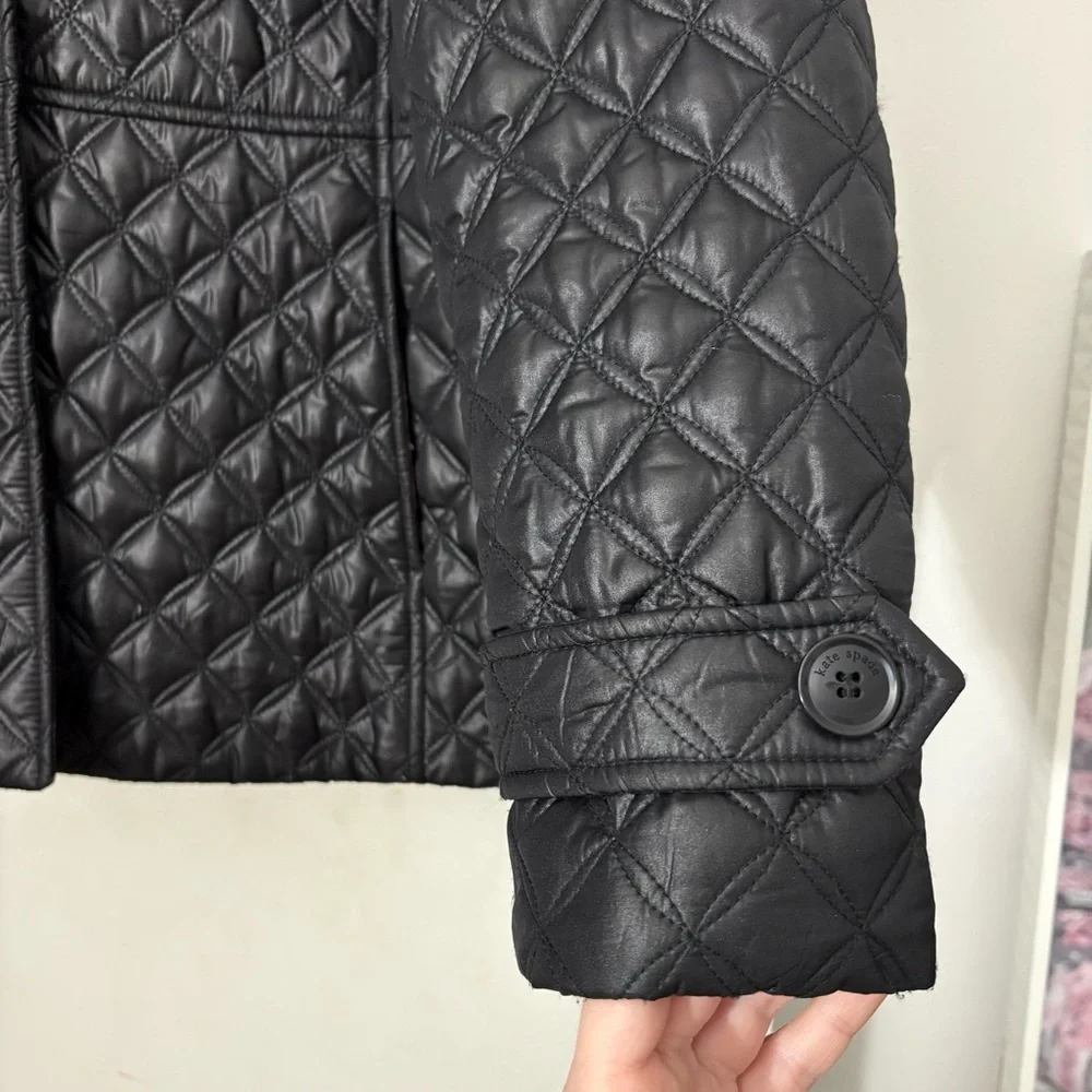 Kate Spade | Quilted Button Front Women's Jacket with hood